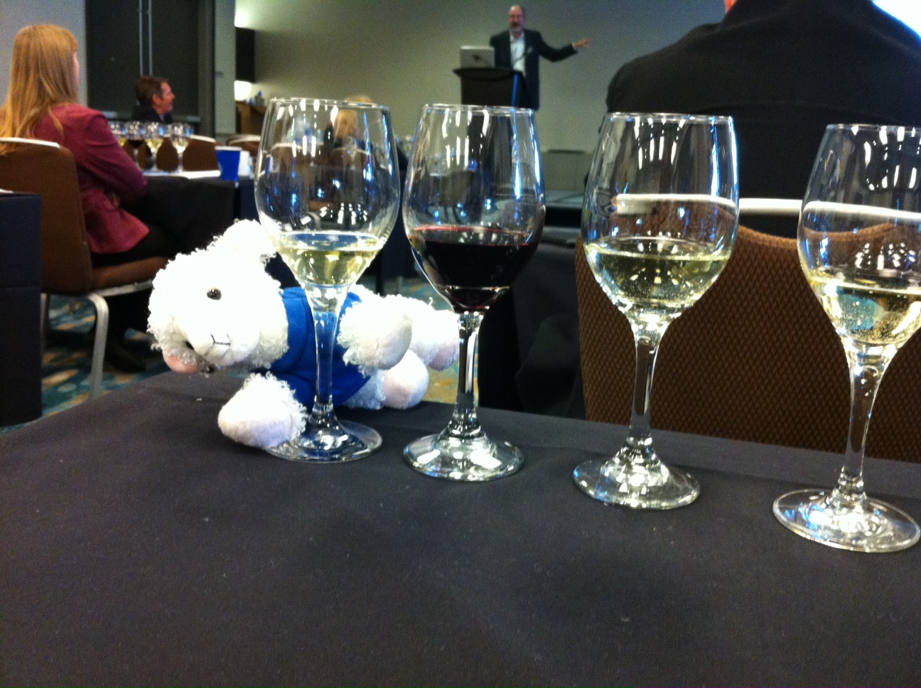 PE Lamb at the wine tasting class